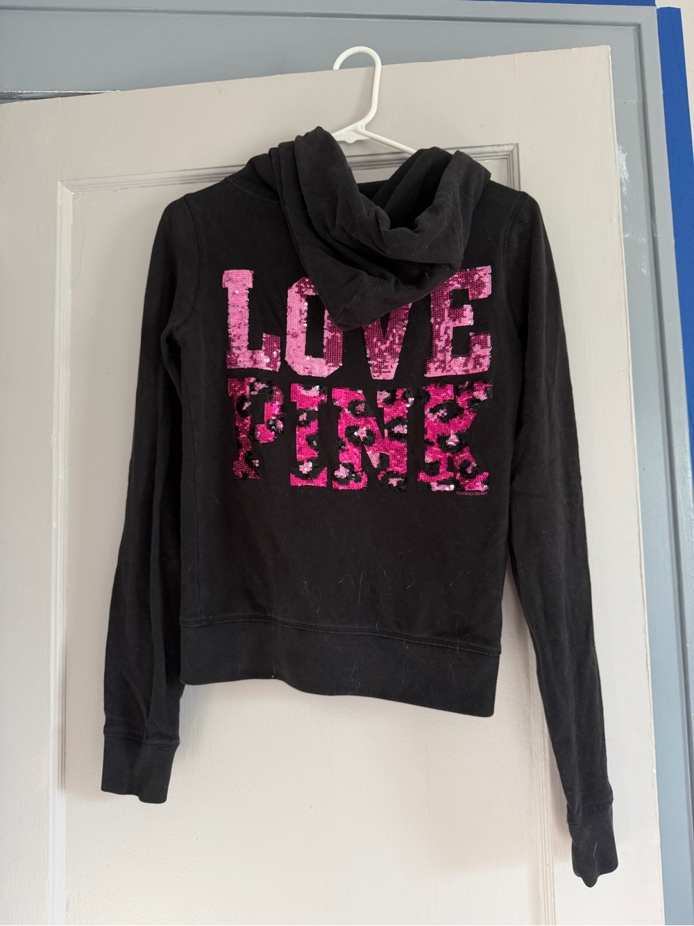 Victoria’s Secret Love Pink Leopard Print Hoodie